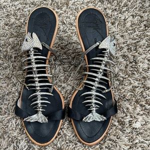 SOLDDD Giuseppe Zanotti Fish Bone heels